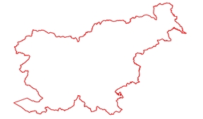Grafični obris državne meje Republike Slovenije