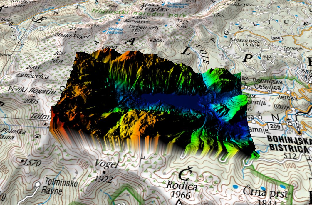 Ilustrativna slika za blok z vsebino o digitalnem modelu višin